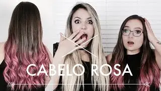 PINTEI de ROSA o CABELO da amiga! Olha no que deu!