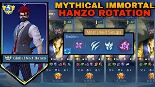 HANZO MYTHICAL IMMORTAL BEST ROTATION ( best rotation so far) - MLBB