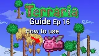 how to use terraria piggy bank, terraria guide ep 16.