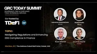 Panel Discussion-Navigating Regulations & enhancing ESG Compliance in Finance at #𝐆𝐑𝐂𝐓𝐨𝐝𝐚𝐲𝐒𝐮𝐦𝐦𝐢𝐭23