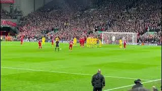 Mac Allister Struck The Post!! #lfc