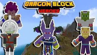 The Best Dragon Ball Addon Got Updated! Dragon Block Heroes Addon/Mod PE! 1.20.51