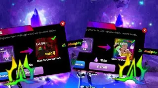 Rolling Almighty 2 Times With 300 Shards In Anime Defenders (The Cursed Knight & Prime Carp)