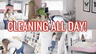 ULTIMATE ENTIRE HOUSE CLEAN WITH ME // ULTIMATE WHOLE HOUSE CLEANING MOTIVATION