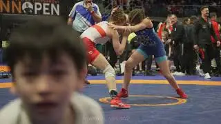 U15 Z. Horbik (POL) vs E. Salonen (FIN). Women 58kg youth wrestling.
