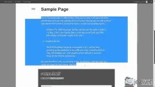 wordpress instructional screen recording - basic page editing
