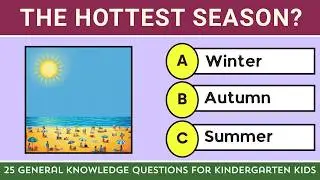 Fun Learning for Kids | 25 General Knowledge Questions for Kindergarten | Online Homeschool Test