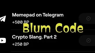 Blum Code Crypto Slang Part 2 | Blum Code 02 Nov 2024 #crypto #bitcoin