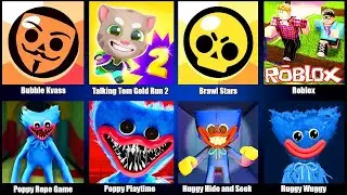 Бабл Квас,Поппи Плейтайм,Bubble Kvass,Poppy Playtime,Huggy Wuggy,Tom Gold Run,Pet Simulator X,Roblox