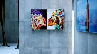 Idea of an unbuilt gallery I made  with the software Unreal engine