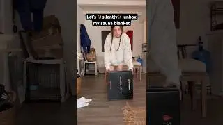 This thing is so cool!! #unboxing #unboxingvideo #sauna #healthylifestyle