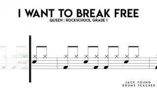 How To Play I Want To Break Free On Drums!