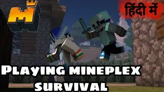 Minecraft mineplex survival with happy in hindi || Hena & Happy Gamer