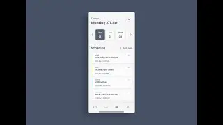 Daily UI Challenge 071: Schedule