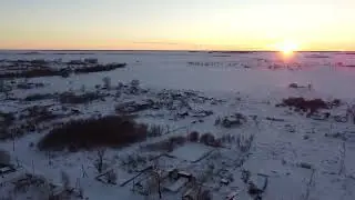 Станция Ельтай зимой,съемка на DJI MAVIC MINI  #dji #mavic #mini #зима #село #viral