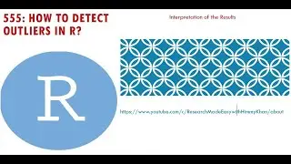 555: How to Detect Outliers in R?