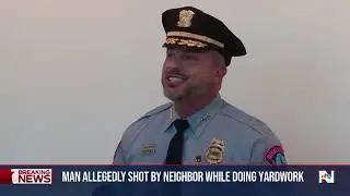 Man shot while doing yardwork.