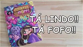 REVIEW Livro para Colorir Quintal das Flores  Camila Cabral