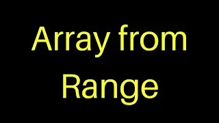 Array Range from min to max in JavaScript