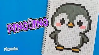 HOW TO DRAW A PENGUIN in PIXEL ART 🐧 | Draw a Penguin Step by Step - PIXELADOS