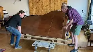 Uusi käytetty flyygeli Pleyel 190 vuodelta 1940 saapui kotiin.