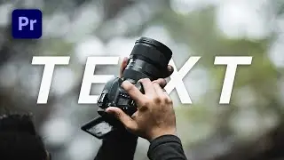 Add Text behind Your Subject! | Adobe Premiere Pro 2020