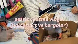 sessiz çalışma vlogu🌸🌻💗