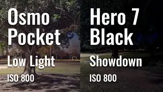 Osmo Pocket vs Hero 7 Black Low Light ISO Sensitivity Test