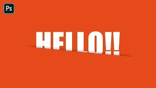 Text Under Paper Effect Sliced Text | Text effect | Photoshop CC 2021