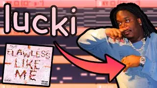 Making MOTIVATIONAL GLO beats for LUCKI's FLAWLESS LIKE ME (FROM SCRATCH!)