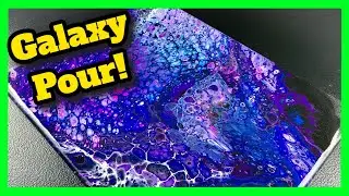 Acrylic Pouring Flip Cup Galaxy Fluid Art with JMoPainting