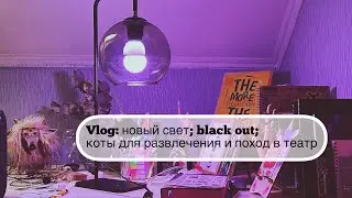 Vlog: новая лампа; как пережить black out с котами; театр - это жизнь #leonawithcoffee