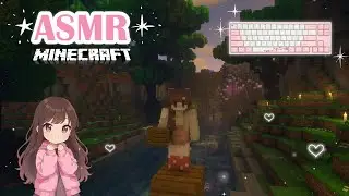 Minecraft ASMR ♡ – Starting Fresh 🌿 | Keyboard Sounds & Whispering 💕