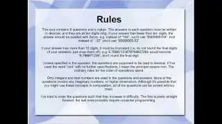 What's a Creel? Mathematics and Programming Challenge