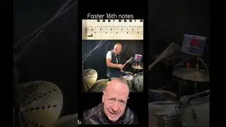 16th note drum cheat #drumhack #faster #drumfaster @ZildjianCompany @LudwigDrumsHQ