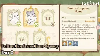 Bunny's Hopping Home - Feline Fortress Furrdyssey Day 2 | Genshin Impact | Genshin Impact