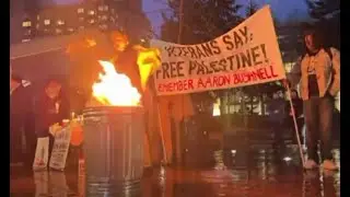 Veterans Burn Uniforms and Chant 