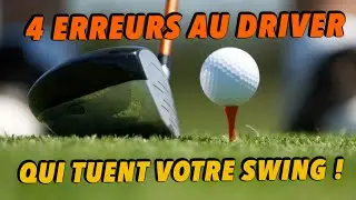 LEÇON DE GOLF - LES 4 ERREURS COMMUNES AU DRIVER