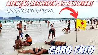 ❤️💙CABO FRIO 🚨 PRAIA DO FORTE RISCO DE AFOGAMENTO 08/01/25🇧🇷 RJ