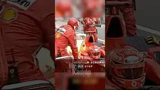 Schumacher CAME ON FIRE during a pit stop!