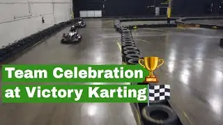 Team Celebration at Victory Lane Karting (go karts)