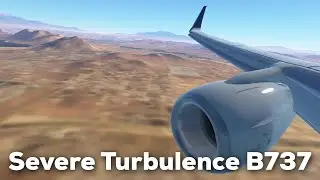 Turbulent Approach Boeing 737