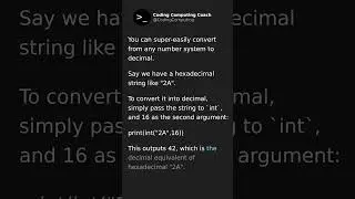 Convert from any Number System to Decimal easily