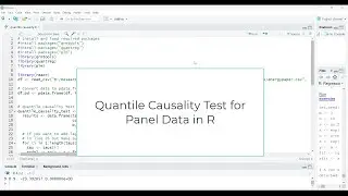 quantile causality in panel data in R