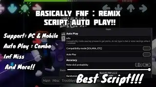 Basically FNF : Remix Script Auto Play | PC & Mobile | Cre: Waza80