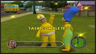 The Simpsons: Hit and Run OG Xbox Gameplay sample XENIA Emulator