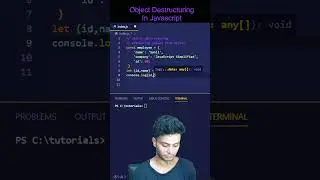 How to Use Object Destructuring in JavaScript? | JavaScript interview question 🔥 | JavaScript