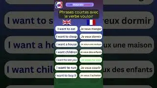 Short French sentences with "vouloir" 😏 #learnfrench