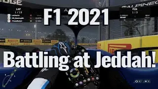 Battle for the win at Jeddah - F1 2021 - League Race - Cockpit View