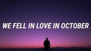 girl in red - we fell in love in october (Lyrics)